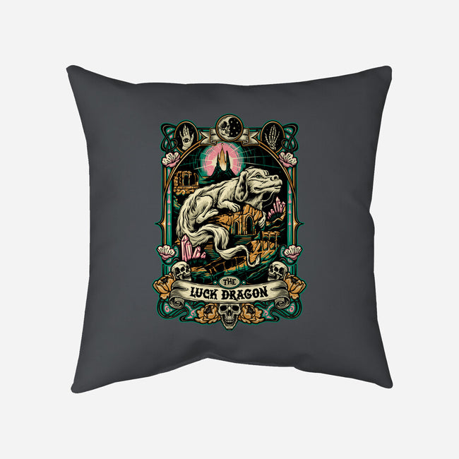 The Luck Dragon-none removable cover w insert throw pillow-momma_gorilla