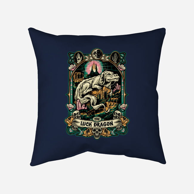 The Luck Dragon-none removable cover w insert throw pillow-momma_gorilla