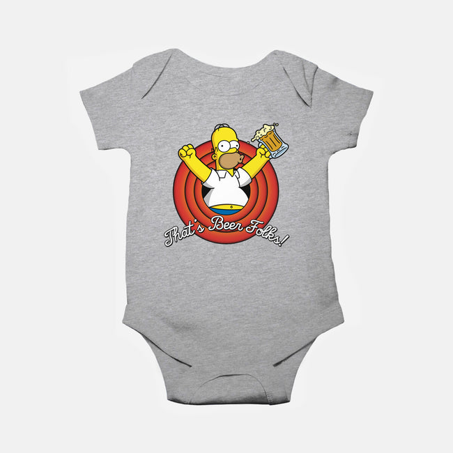 That's Beer Folks!-baby basic onesie-Barbadifuoco