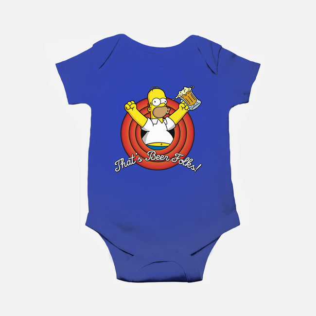 That's Beer Folks!-baby basic onesie-Barbadifuoco