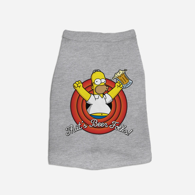 That's Beer Folks!-dog basic pet tank-Barbadifuoco