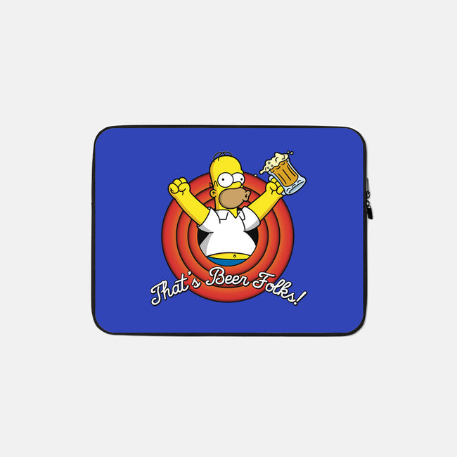 That's Beer Folks!-none zippered laptop sleeve-Barbadifuoco