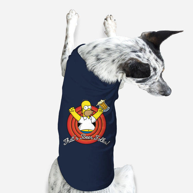 That's Beer Folks!-dog basic pet tank-Barbadifuoco