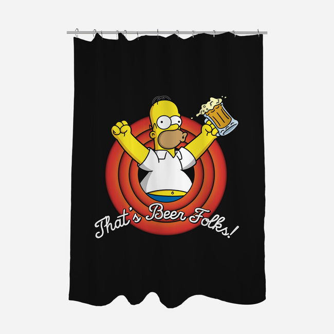 That's Beer Folks!-none polyester shower curtain-Barbadifuoco