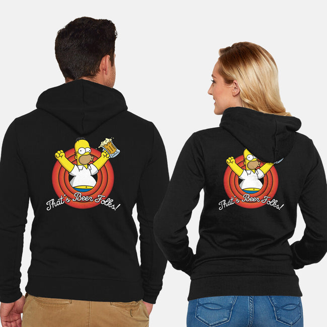 That's Beer Folks!-unisex zip-up sweatshirt-Barbadifuoco