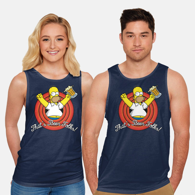 That's Beer Folks!-unisex basic tank-Barbadifuoco