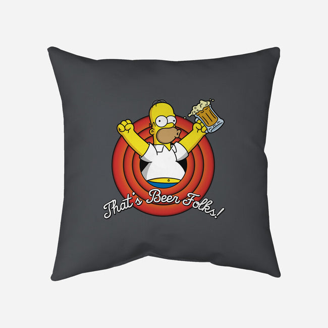 That's Beer Folks!-none removable cover throw pillow-Barbadifuoco