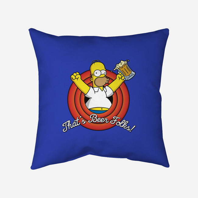 That's Beer Folks!-none removable cover throw pillow-Barbadifuoco