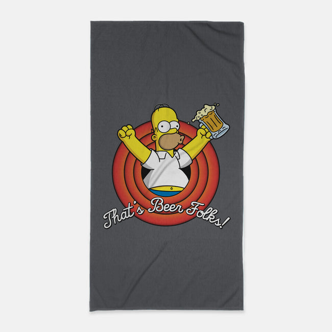 That's Beer Folks!-none beach towel-Barbadifuoco