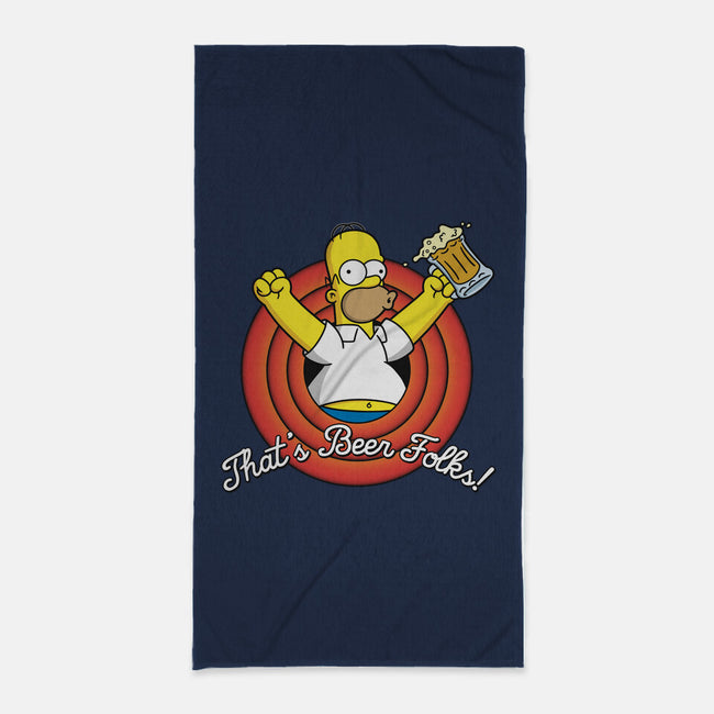 That's Beer Folks!-none beach towel-Barbadifuoco