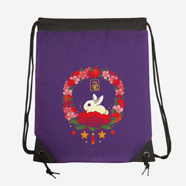 Rabbit Nature-none drawstring bag-Vallina84