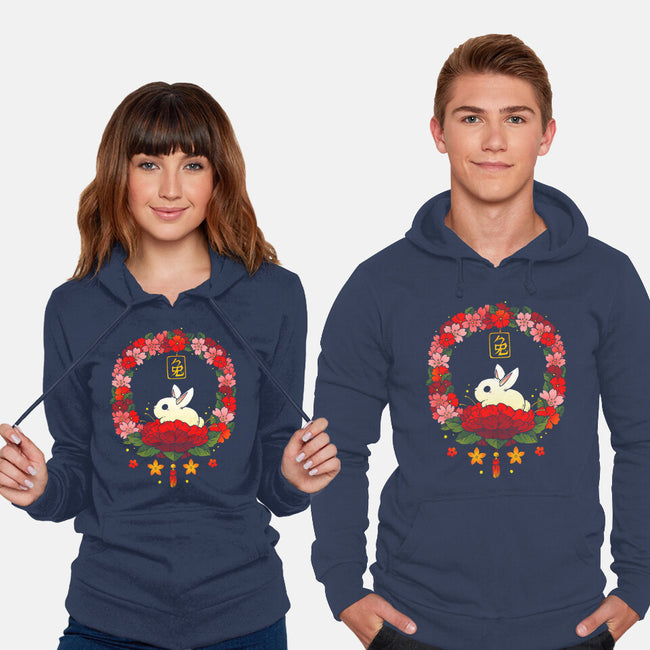 Rabbit Nature-unisex pullover sweatshirt-Vallina84