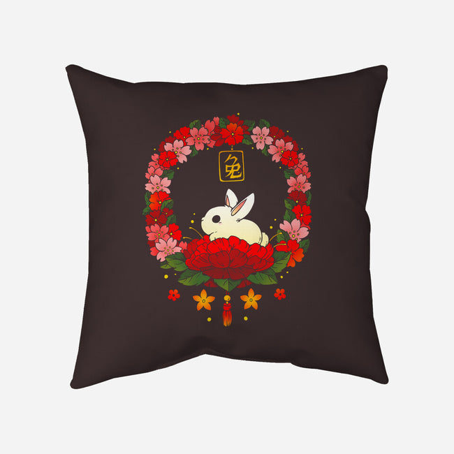 Rabbit Nature-none removable cover w insert throw pillow-Vallina84
