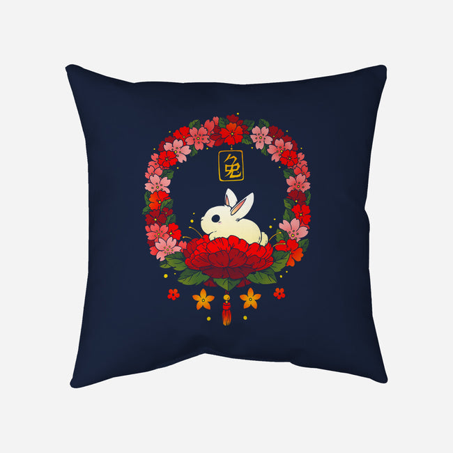 Rabbit Nature-none removable cover w insert throw pillow-Vallina84