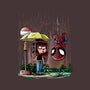 My Neighbor Spidey-womens basic tee-zascanauta