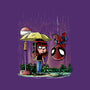 My Neighbor Spidey-womens fitted tee-zascanauta