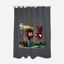 My Neighbor Spidey-none polyester shower curtain-zascanauta