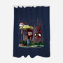 My Neighbor Spidey-none polyester shower curtain-zascanauta