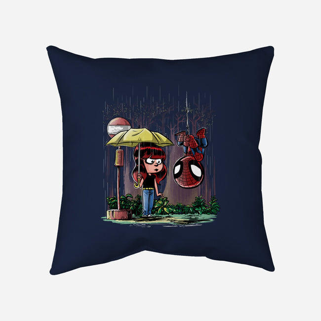 My Neighbor Spidey-none removable cover w insert throw pillow-zascanauta
