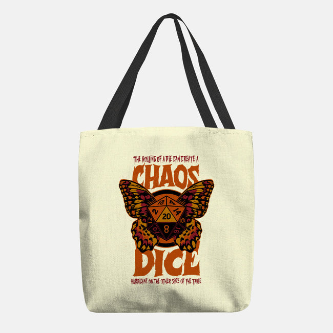 Chaos Dice-none basic tote bag-Studio Mootant