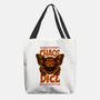 Chaos Dice-none basic tote bag-Studio Mootant