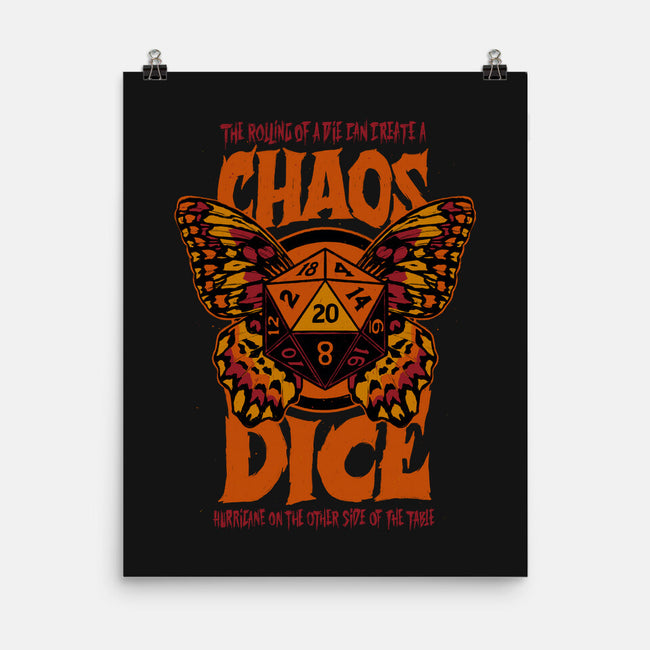 Chaos Dice-none matte poster-Studio Mootant