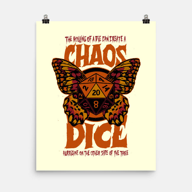 Chaos Dice-none matte poster-Studio Mootant