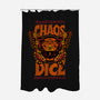 Chaos Dice-none polyester shower curtain-Studio Mootant