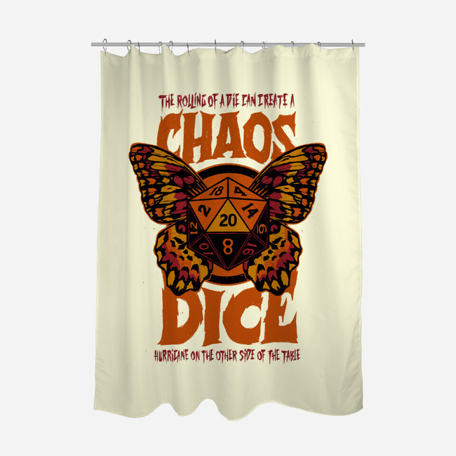 Chaos Dice-none polyester shower curtain-Studio Mootant