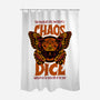 Chaos Dice-none polyester shower curtain-Studio Mootant