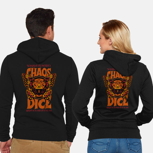 Chaos Dice-unisex zip-up sweatshirt-Studio Mootant