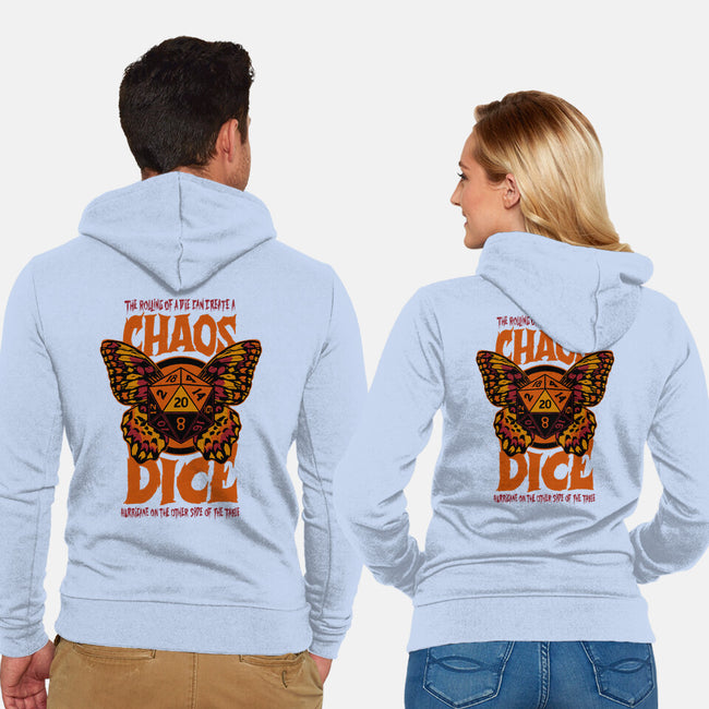 Chaos Dice-unisex zip-up sweatshirt-Studio Mootant