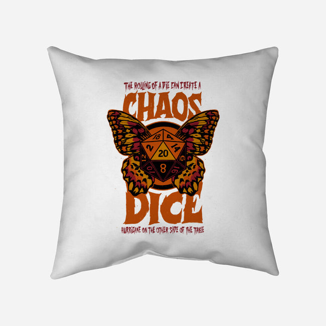 Chaos Dice-none removable cover throw pillow-Studio Mootant
