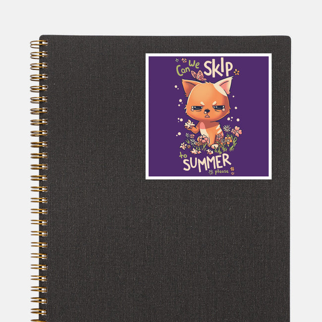 Skip To Summer-none glossy sticker-Geekydog