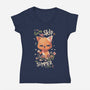 Skip To Summer-womens v-neck tee-Geekydog