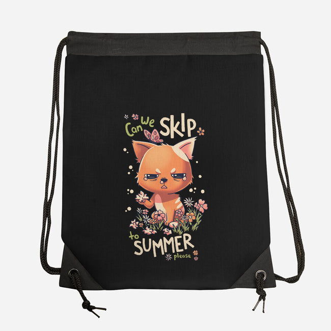 Skip To Summer-none drawstring bag-Geekydog