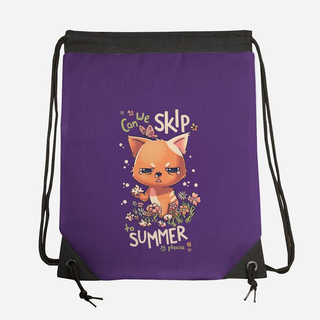 Skip To Summer-none drawstring bag-Geekydog