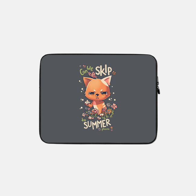 Skip To Summer-none zippered laptop sleeve-Geekydog