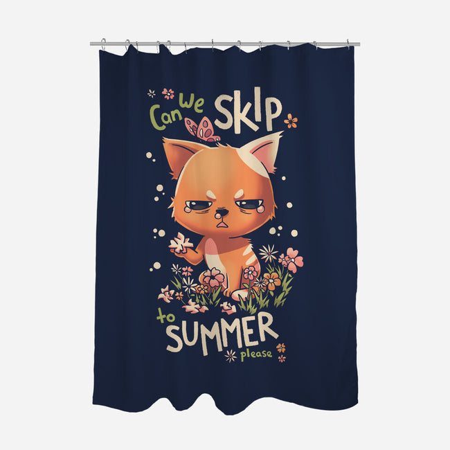 Skip To Summer-none polyester shower curtain-Geekydog