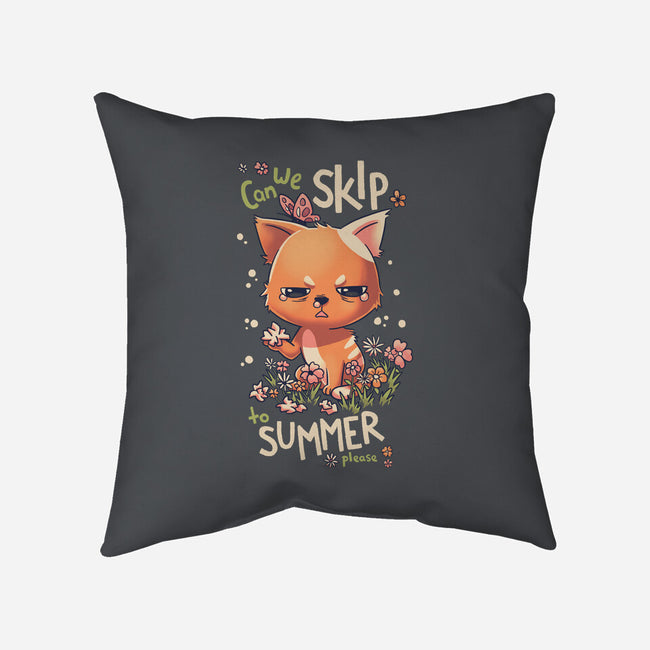 Skip To Summer-none removable cover w insert throw pillow-Geekydog