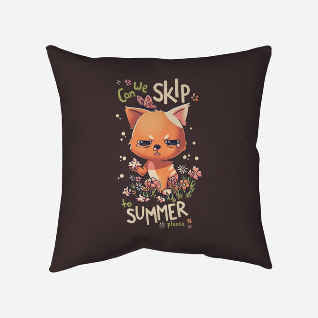 Skip To Summer-none removable cover w insert throw pillow-Geekydog