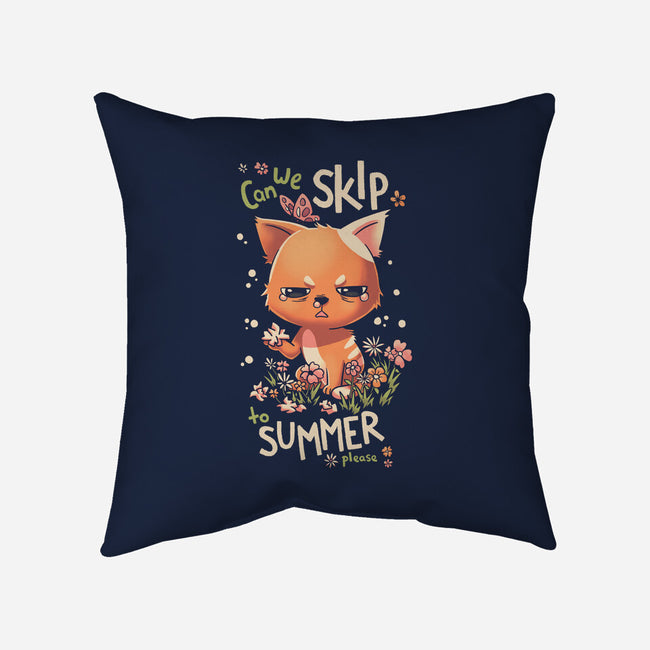 Skip To Summer-none removable cover w insert throw pillow-Geekydog