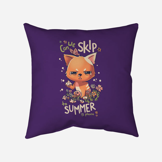 Skip To Summer-none removable cover w insert throw pillow-Geekydog
