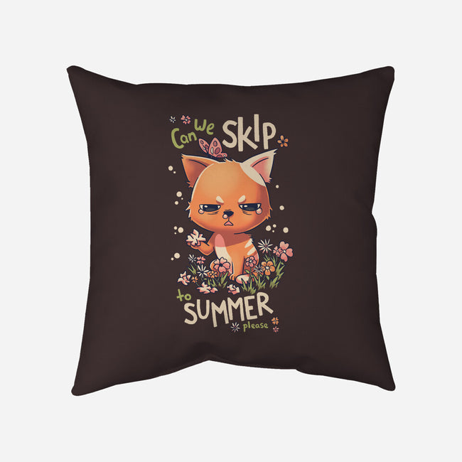 Skip To Summer-none removable cover throw pillow-Geekydog