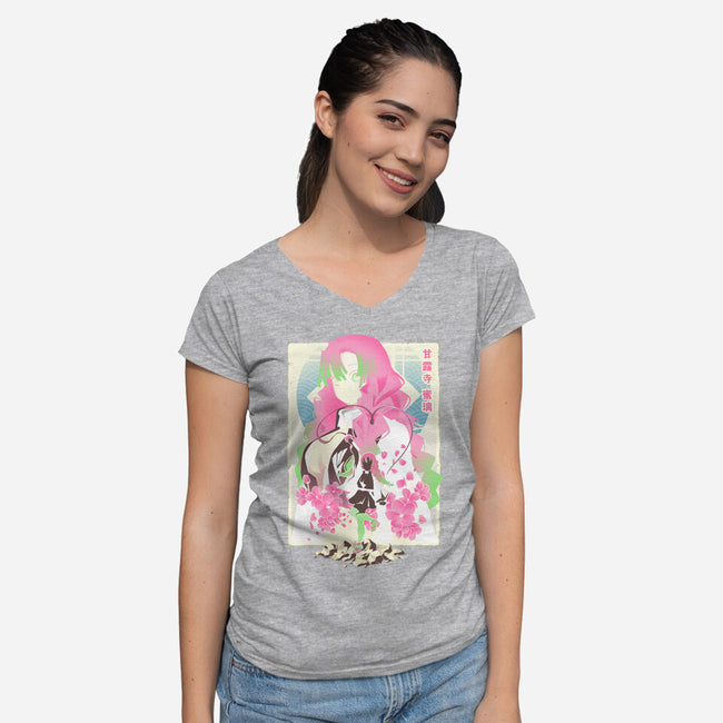 Love Hashira-womens v-neck tee-hypertwenty