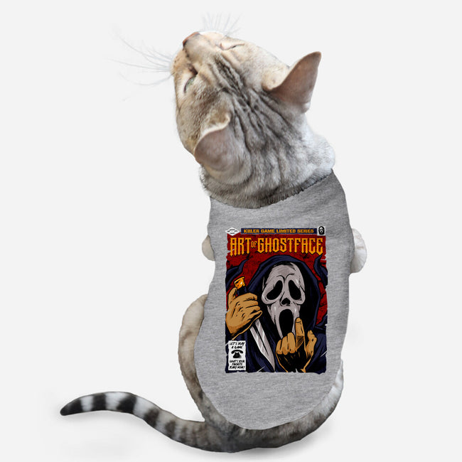 Art Of Ghostface-cat basic pet tank-spoilerinc