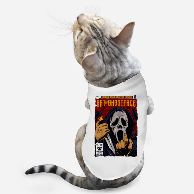 Art Of Ghostface-cat basic pet tank-spoilerinc