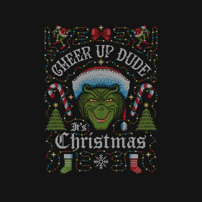 Cheer Up Dude, It's Christmas-mens long sleeved tee-stationjack