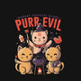 Purr Evil-womens fitted tee-eduely