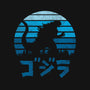 Kaiju Sun Set-womens fitted tee-manospd